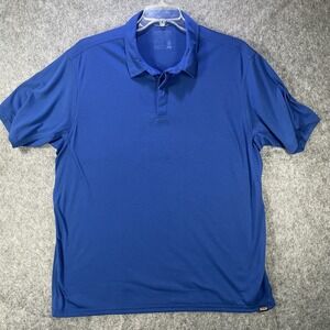Patagonia Polo Shirt Mens 2XL Blue Capilene Cool Trail Performance Lightweight